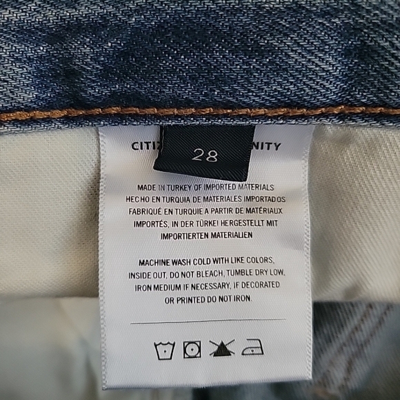 Citizens Of Humanity Annina High Rise Wide Leg Button Fly Jeans in Pinnacle 28 - Picture 9 of 11